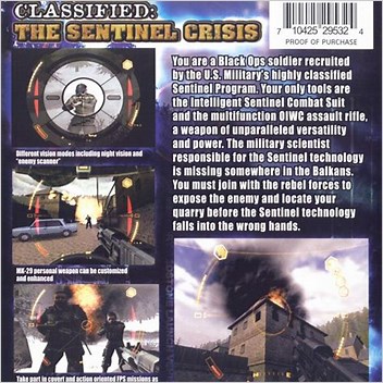 Classified The Sentinel Crisis Xbox Games